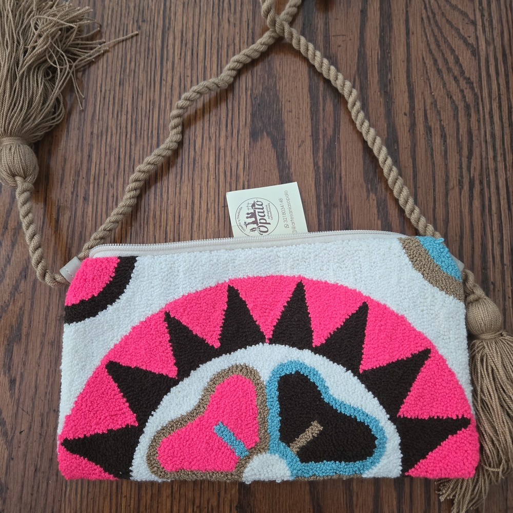 Colorful Geometric Patterned Clutch